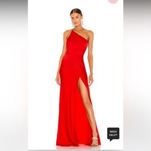 Sau Lee Hailey Dress in Cherry Red, size 2